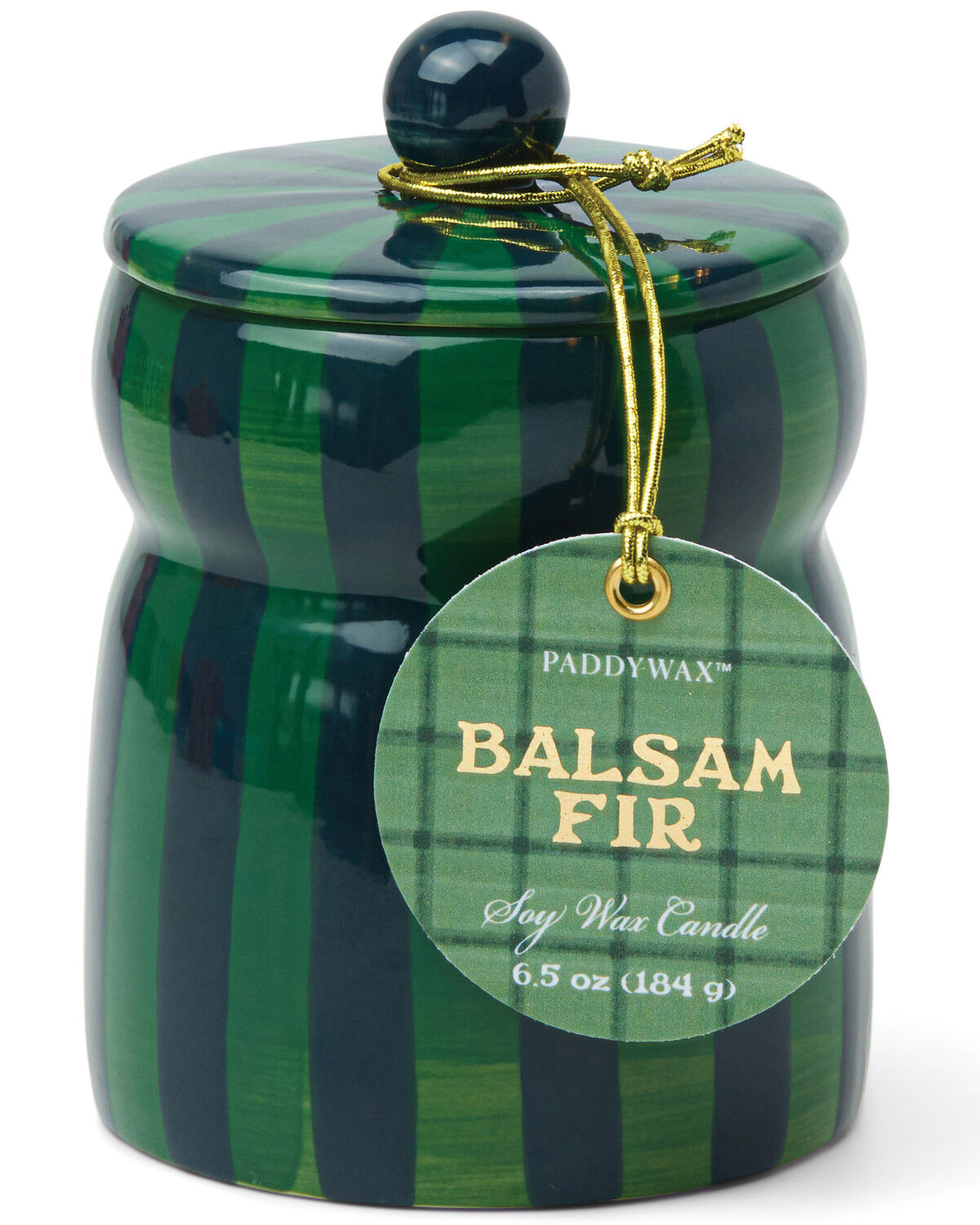 Image #1 - Paddywax Cabana 6.5oz Balsam Fir Candle, Green, hi-res