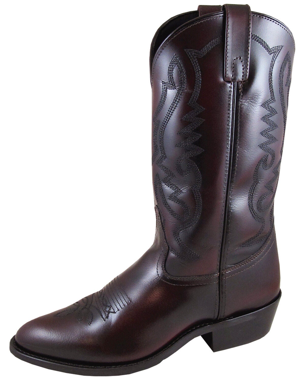 Smoky Mountain Men's Denver Leather Western Boots - Black Cherry