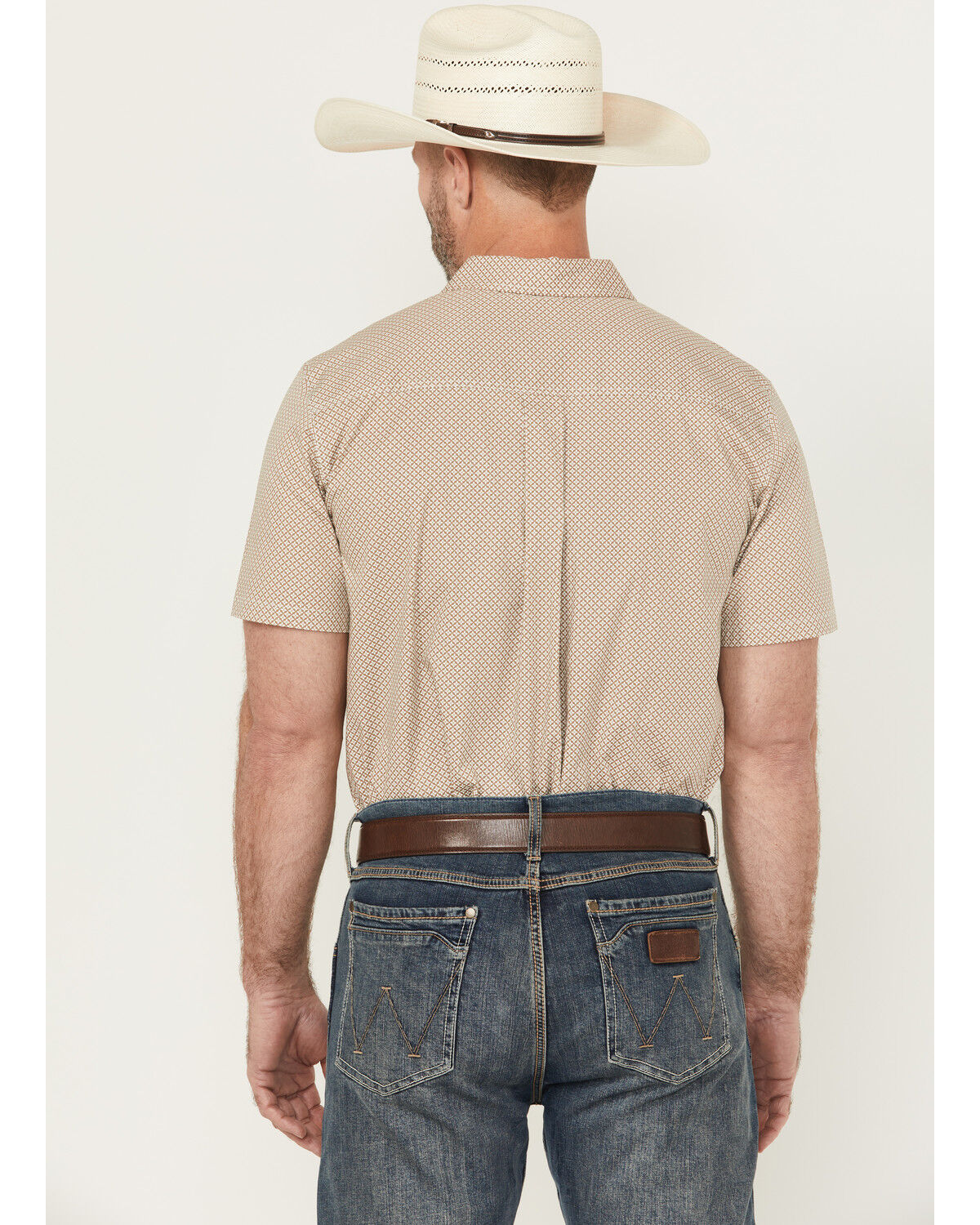 Product Name:  Cody James Men's Grill And Greet Geo Print Short Sleeve Button-Down Stretch Western Shirt