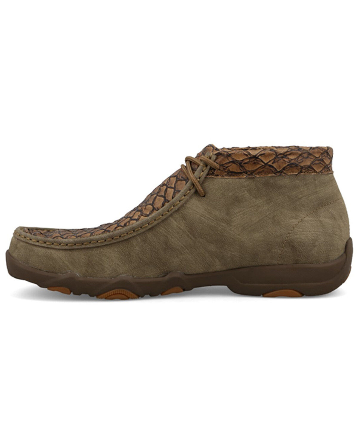 Image #3 - Twisted X Men's Exotic Seabass Chukka UltraLite X™ Driving Shoes - Moc Toe, Tan, hi-res