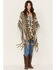 Image #2 - Shyanne Women's Southwestern Print Fringe Sweater Shawl, Sand, hi-res