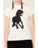 Image #3 - Shyanne Women's Stallion Graphic Short Sleeve Tee , , hi-res