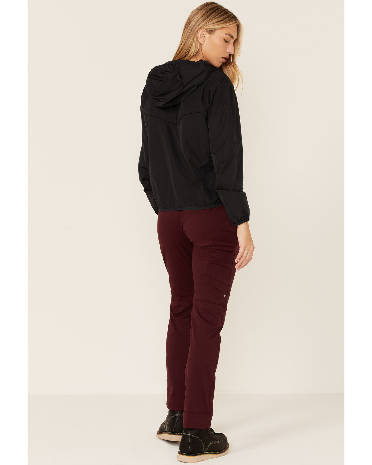 Image #4 - Wrangler Women's Slim Fit Utility Pants, Maroon, hi-res