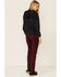 Image #4 - Wrangler Women's Slim Fit Utility Pants, Maroon, hi-res