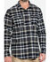 Image #4 - Hawx Men's Grey Berm Stretch Plaid Long Sleeve Flannel Work Shirt , , hi-res