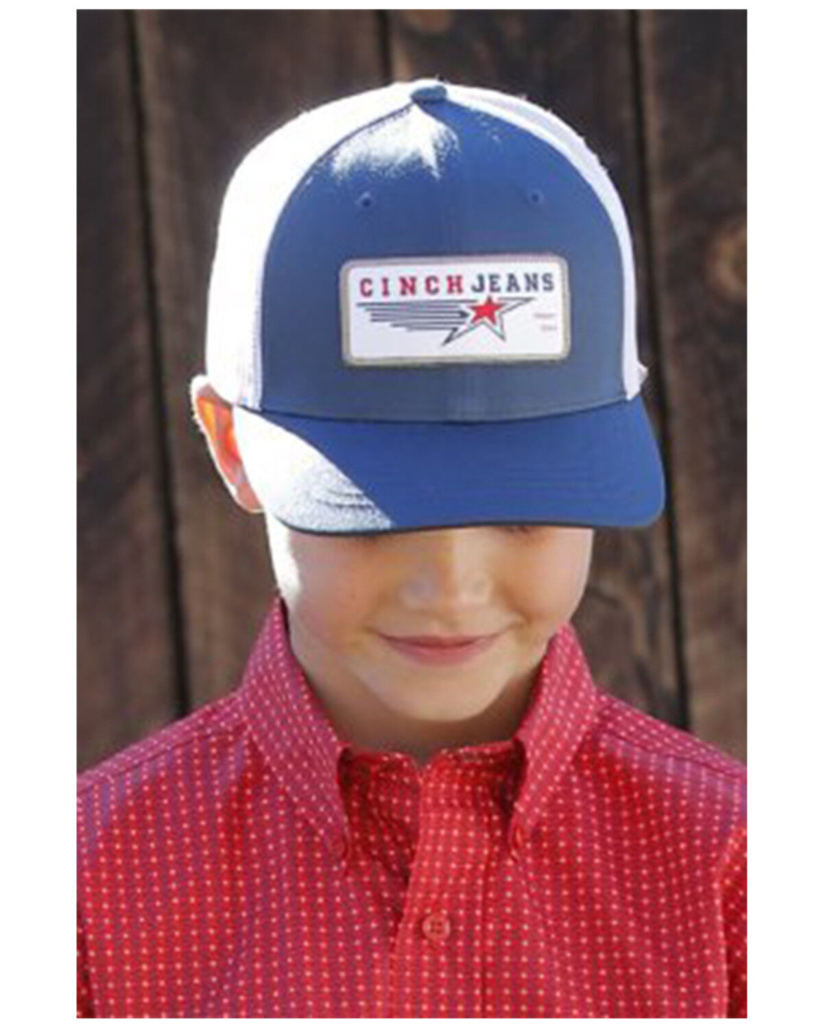 Image #1 - Cinch Boys' Ball Cap, Navy, hi-res