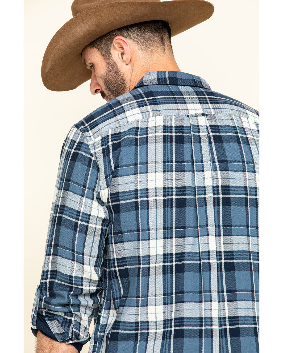 Image #5 - Pendleton Men's Fairbanks Plaid Button Long Sleeve Western Shirt, Blue, hi-res