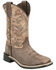 Image #1 - Smoky Mountain Little Boys' Oasis Performance Western Boots - Broad Square Toe, Chocolate, hi-res