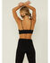 Fornia Women's Seamless Jacquard Bralette, Black, hi-res