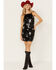 Image #1 - Rock & Roll Denim Women's Sleeveless Star Sequins Mini Dress, Black, hi-res