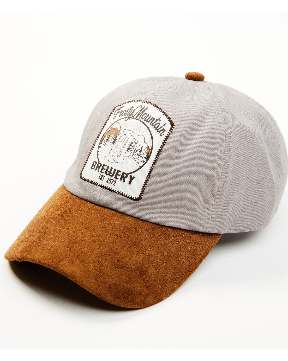 Cleo + Wolf Women's Frosty Mountain Brewery Ball Cap, Light Grey, hi-res