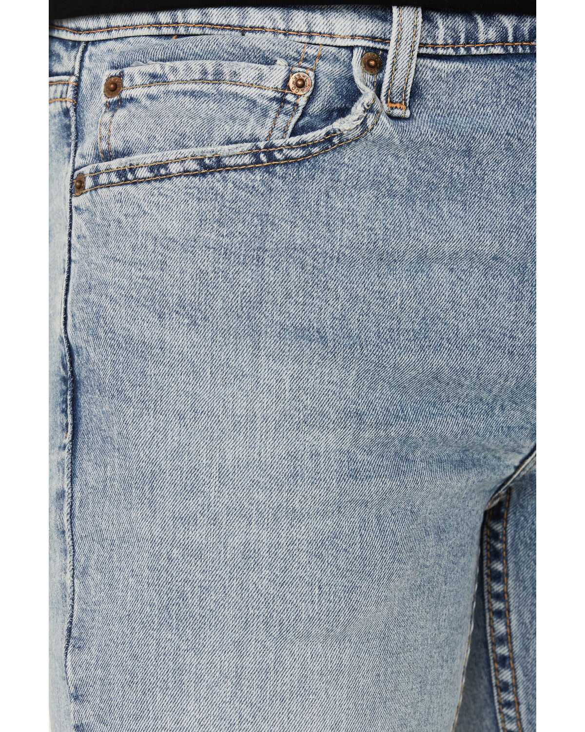 Image #2 - Levi's Men's Everyday Authentic Light Wash Stretch Slim Straight Jeans, Light Medium Wash, hi-res