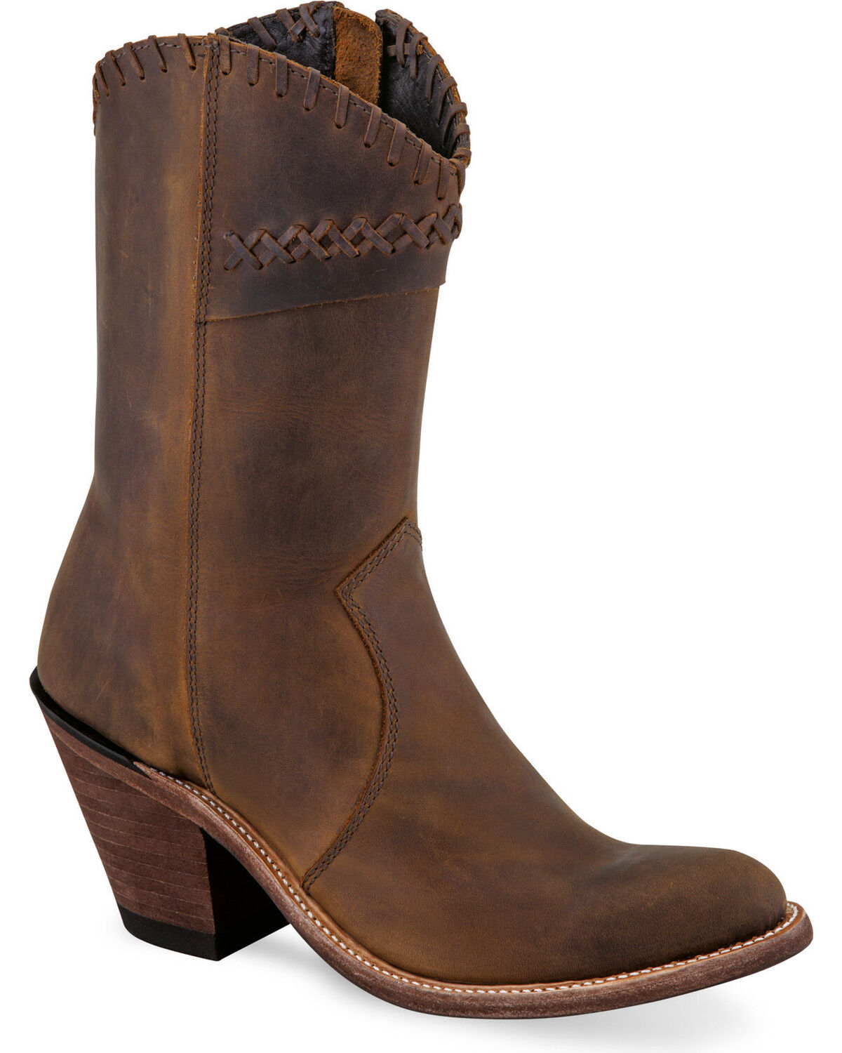 old west distressed leather cowgirl boots