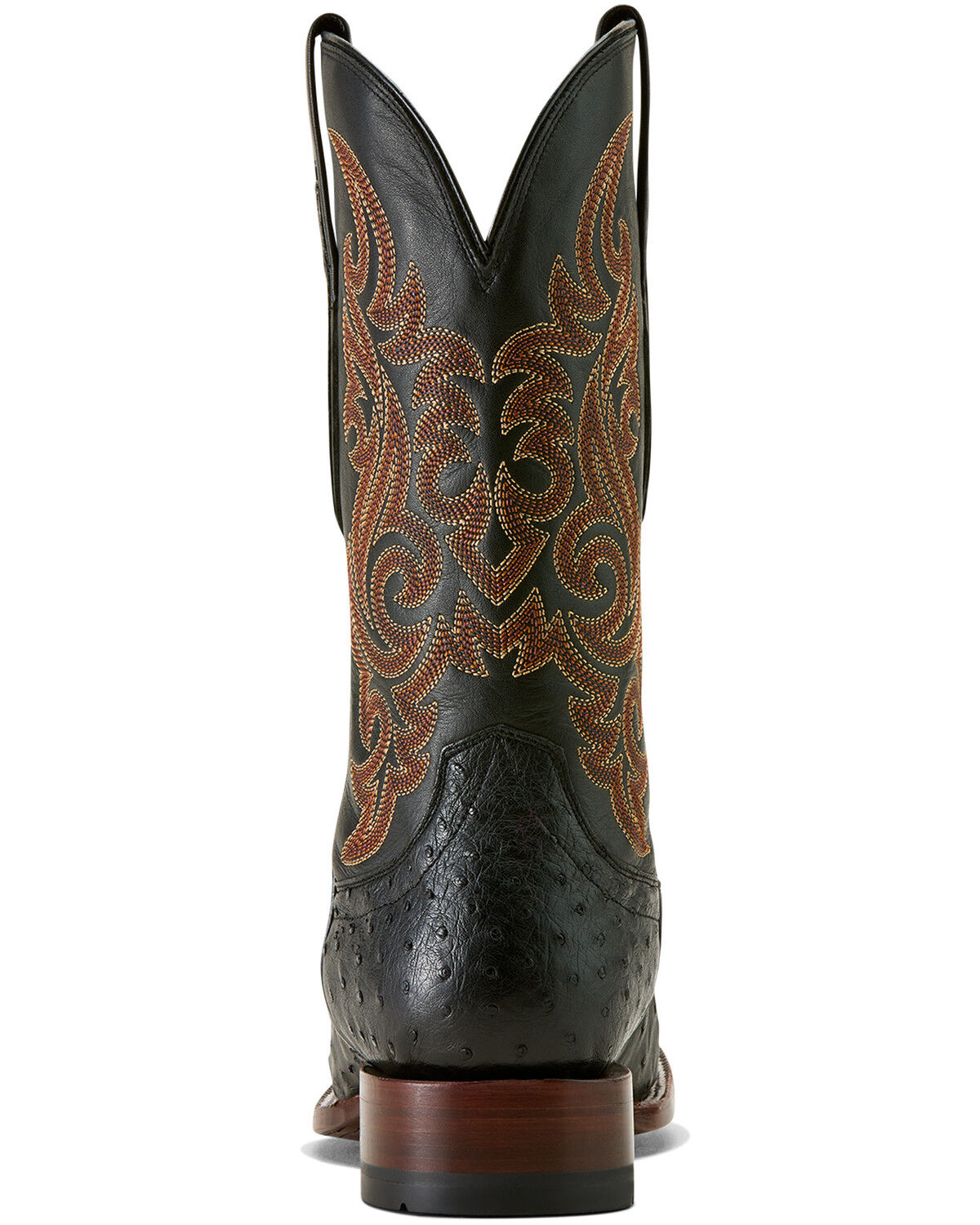 Image #5 - Ariat Men's Exotic Full Quill Ostrich Classic Cash Western Boots - Broad Square Toe, Black, hi-res
