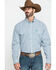 Image #1 - Cinch Men's White Small Plaid Double Pocket Long Sleeve Western Shirt , , hi-res