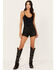 Image #1 - Idyllwind Women's Horseshoe Lane High Risin Coated Lace-Up Shorts, Black, hi-res