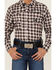 Image #3 - Cowboy Hardware Boys' Plaid Print Long Sleeve Snap Stretch Western Shirt, Black, hi-res