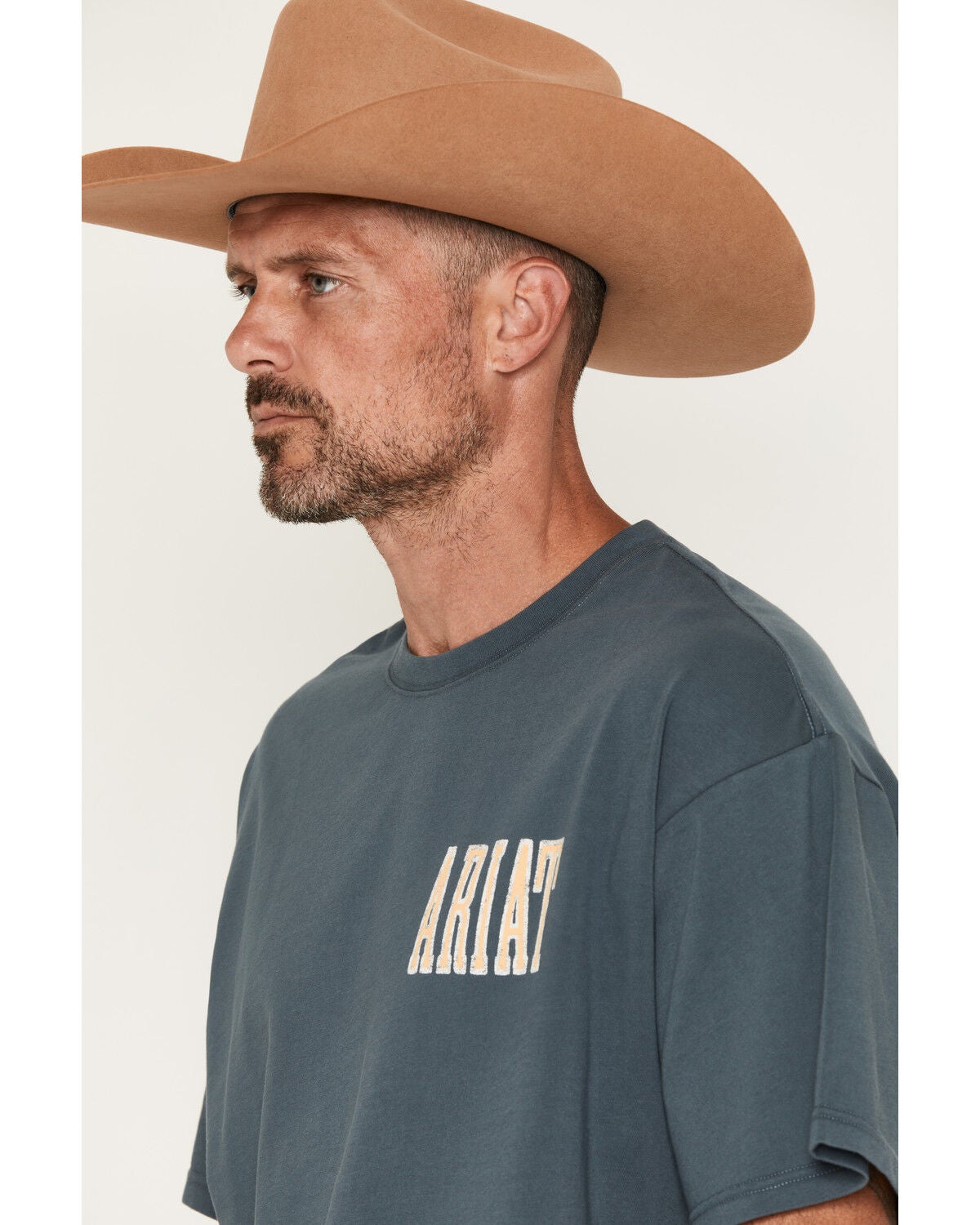 Image #3 - Ariat Men's Apex Freedom Eagle Short Sleeve Boxy Graphic T-Shirt, Slate, hi-res
