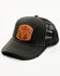 Shyanne Women's Black Distressed Longhhorn Mesh-Back Baseball Hat, Black, hi-res