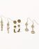 Image #1 - Shyanne Women's Golden Skyland Earring Set - 5 Piece, Gold, hi-res