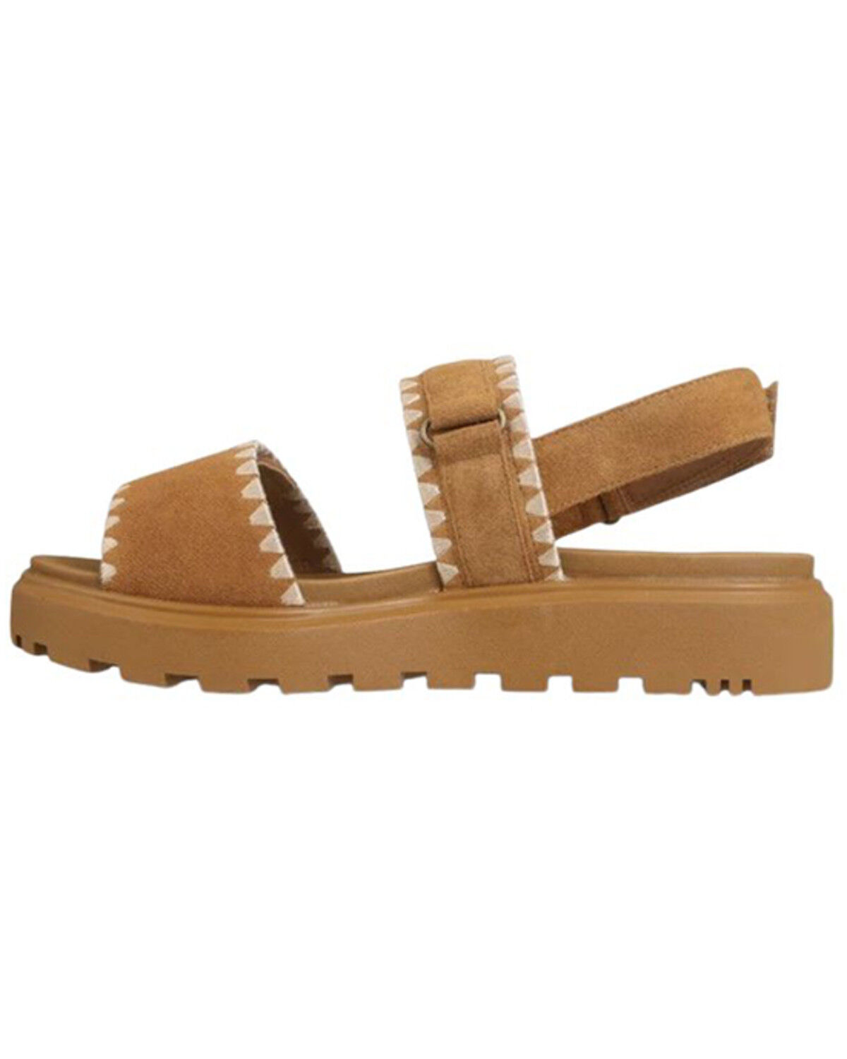Image #3 - Mykos Women's Ciara Hook & Loop Sandals, Chestnut, hi-res