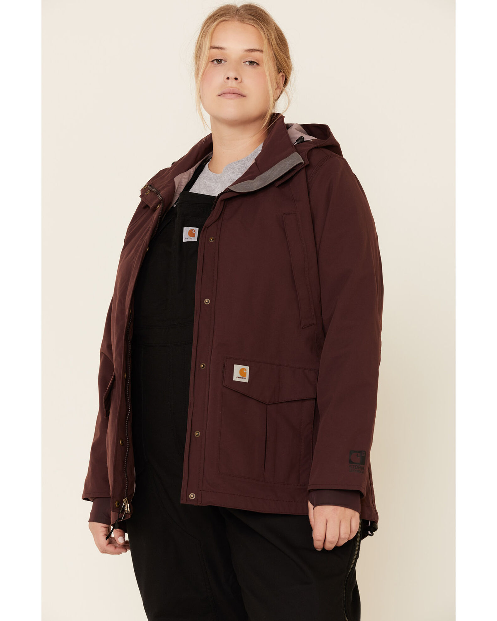 Bekijk het internet Conserveermiddel het spoor Carhartt Women's Wine Storm Defender Shoreline Jacket - Plus | Boot Barn