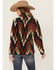 Image #4 - Wrangler Retro Women's Southwestern Print Sherpa Pullover, Teal, hi-res