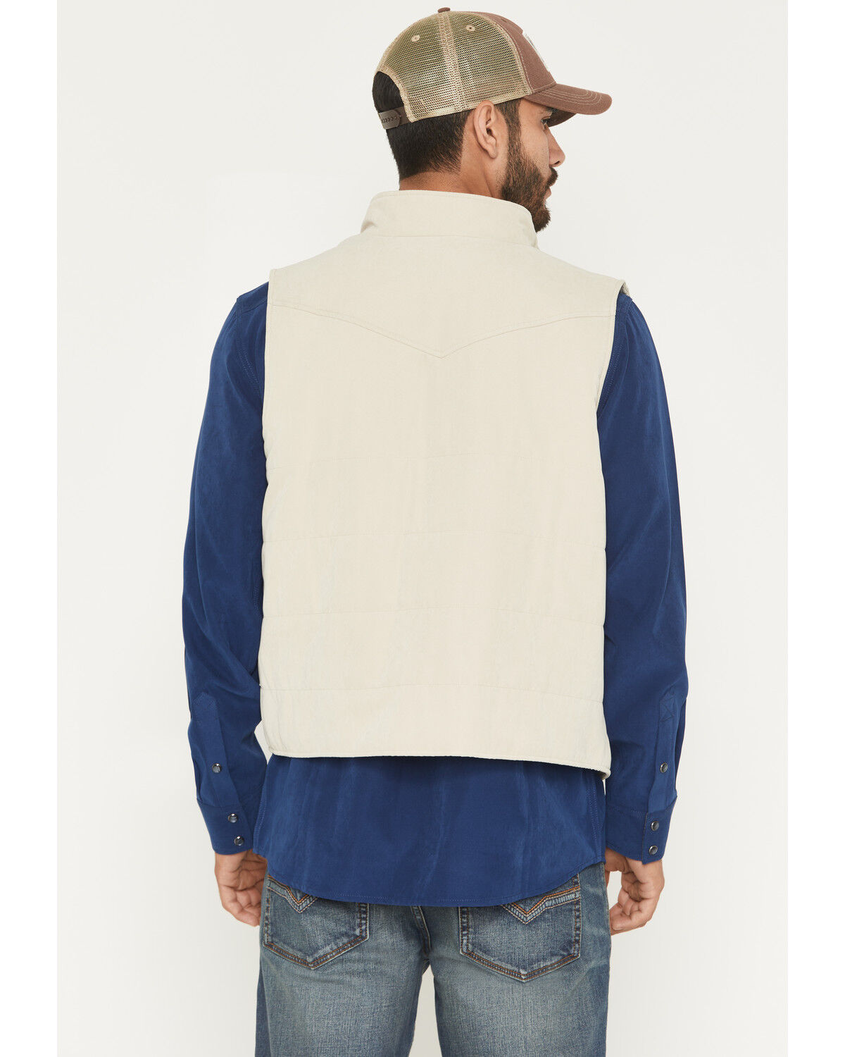 Image #4 - Moonshine Spirit Men's Jefferson Lightweight Moleskin Puffer Vest, Tan, hi-res