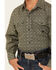 Image #3 - Roper Boys' Amarillo Ornate Geo Print Long Sleeve Snap Western Shirt, Green, hi-res