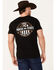 Image #1 - Cinch Men's Boot Barn Exclusive Pioneers and Patriots Short Sleeve Graphic T-Shirt, Black, hi-res