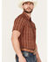 Image #2 - Panhandle Men's Southwestern Print Short Sleeve Performance Snap Western Shirt, , hi-res