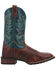 Laredo Men's Two-Tone Saddle Vamp Western Boot - Square Toe, Rust Copper, hi-res