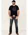 Image #2 - Tin Haul Men's Co. In Circle Vintage Logo Short Sleeve T-Shirt , Black, hi-res