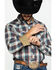 Image #4 - Roper Men's West Made Desert Dobby Plaid Long Sleeve Western Shirt, Multi, hi-res