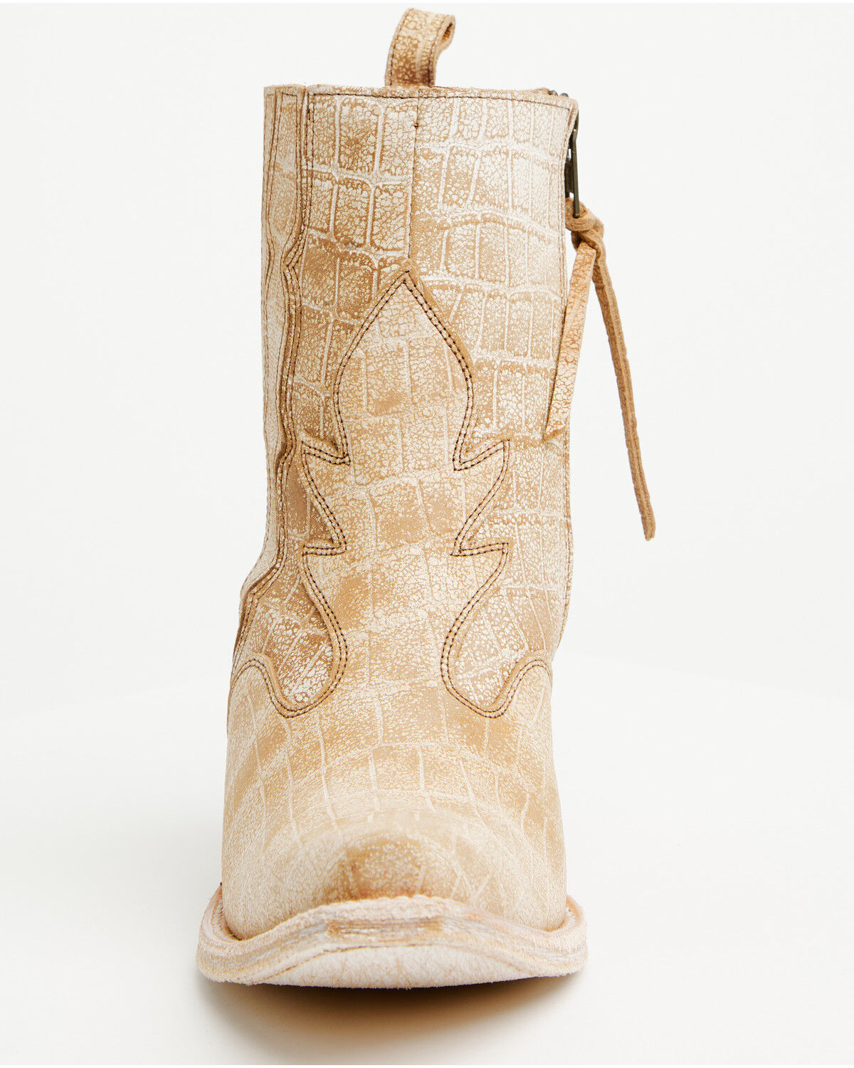 Ariat Women's Jade Crocodile Print Western Booties - Snip Toe