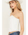 Boot Barn X Understated Leather Women's Louise Leather Bustier, White, hi-res