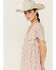 Image #3 - Yura Women's Short Sleeve Ruffle Hem Maxi Dress, Pink, hi-res