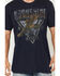 Image #3 - Moonshine Spirit Men's R and R Eagle Short Sleeve Graphic T-Shirt, Navy, hi-res