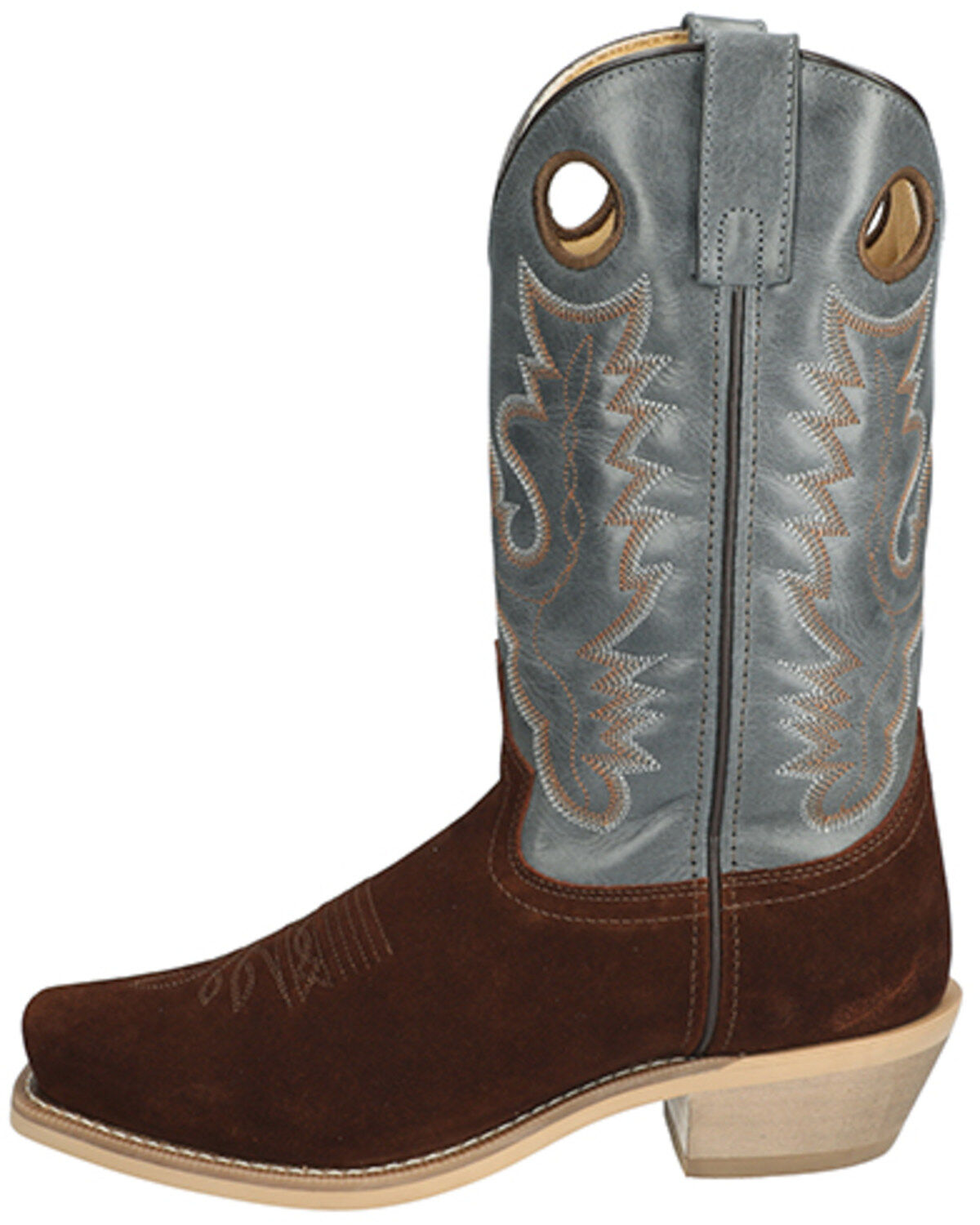 Image #3 - Smoky Mountain Men's Santa Fe Performance Western Boots - Square Toe, Dark Brown, hi-res