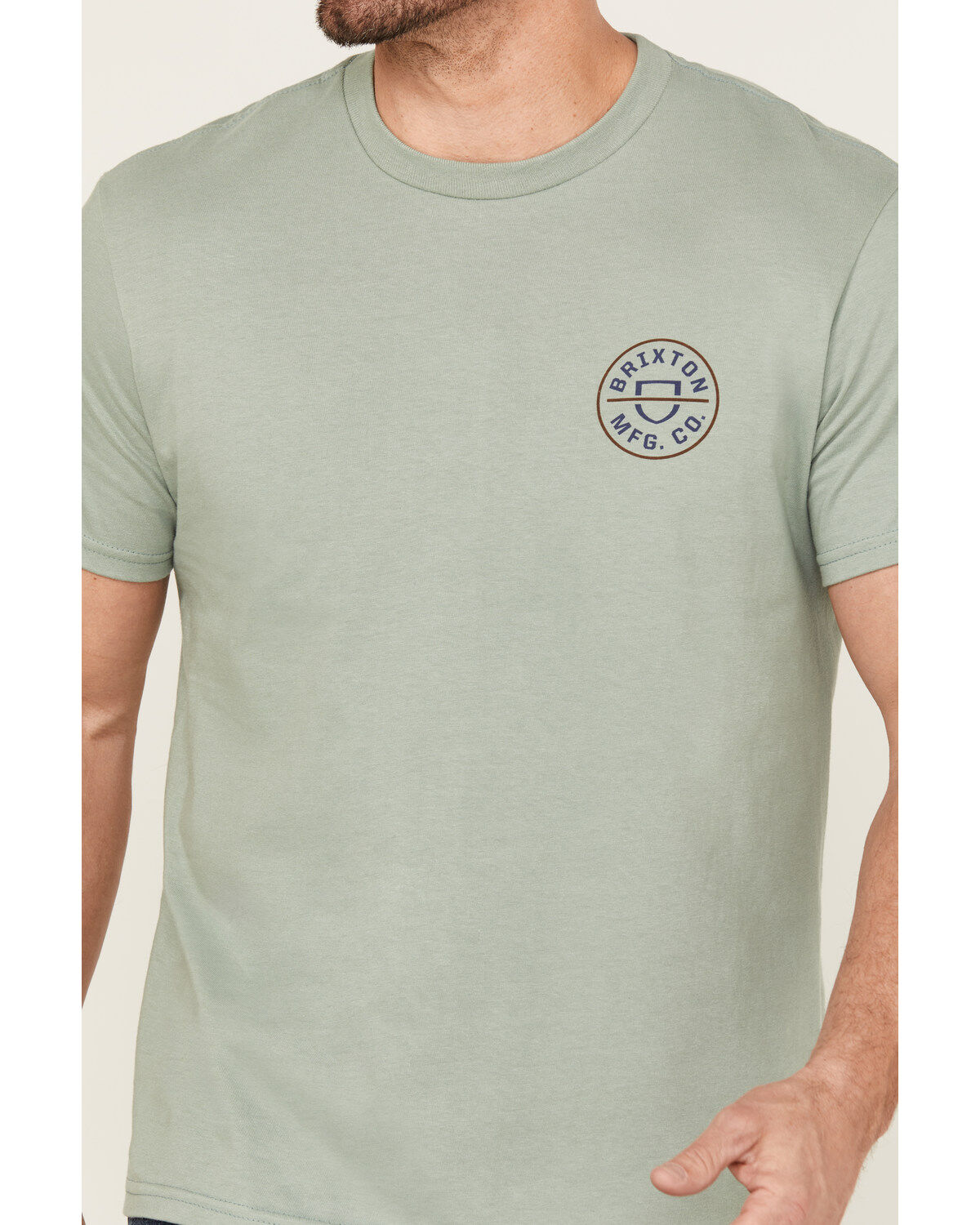 Image #3 - Brixton Men's Crest Logo Short Sleeve Graphic T-Shirt, , hi-res