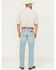 Image #3 - Wrangler Retro Men's 88MWZ Mendenhall Light Wash Slim Straight Stretch Denim Jeans, Light Wash, hi-res