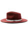 Shyanne Women's Plum Wide Ribbon Wool Felt Western Hat , Purple, hi-res