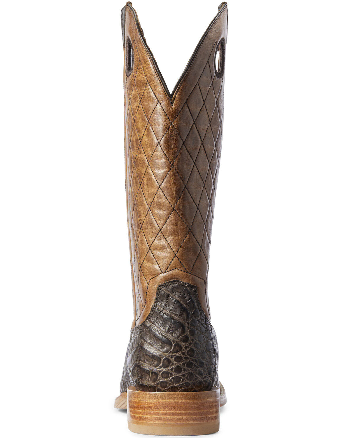 Image #3 - Ariat Men's Brown Caiman Belly Western Boots - Broad Square Toe, , hi-res