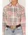 Image #3 - Wrangler Women's Boot Barn Exclusive Plaid Print Long Sleeve Western Flannel Snap Shirt, , hi-res