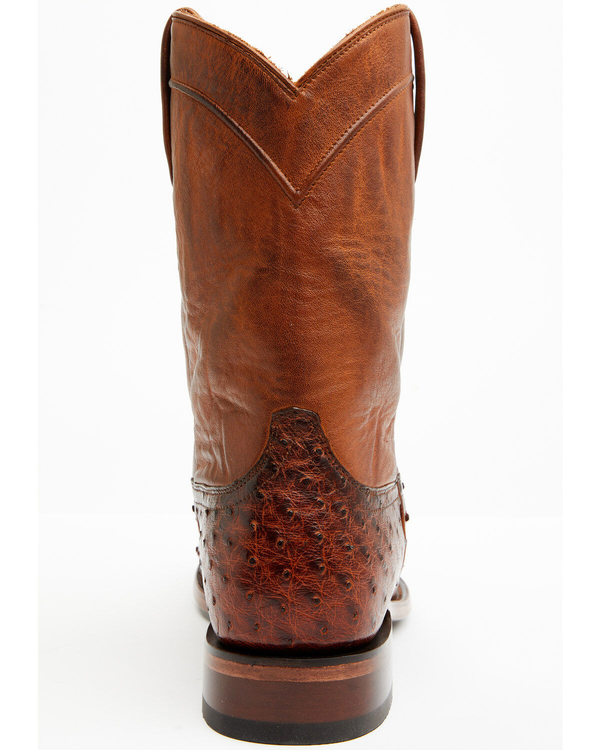 Image #5 - Cody James Black 1978® Men's Carmen Exotic Full-Quill Ostrich Roper Boots - Round Toe, Cognac, hi-res