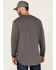 Hawx Men's FR Logo Long Sleeve Work T-Shirt - Tall , Charcoal, hi-res