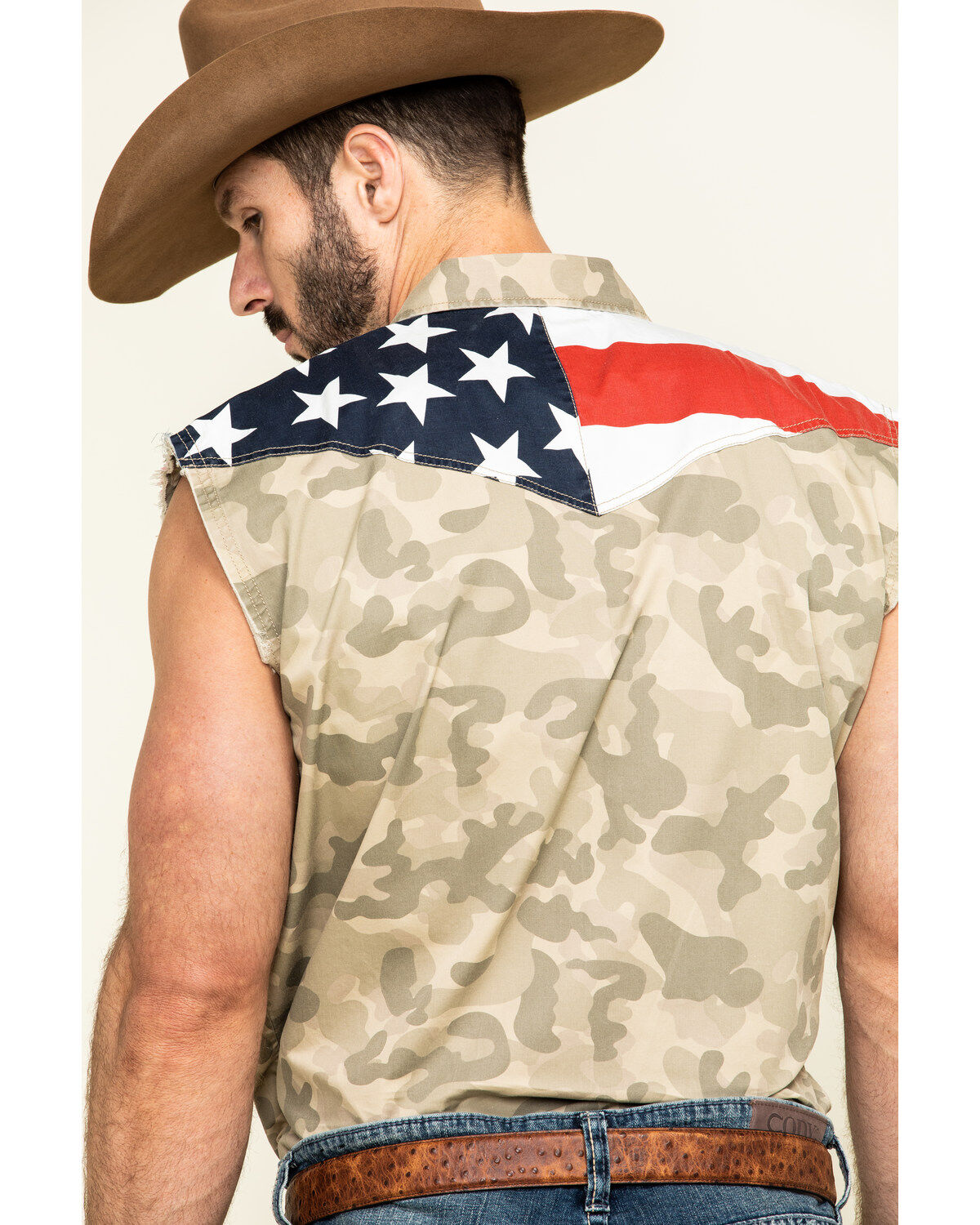 Image #5 - Cody James Men's Camo Bubba Sleeveless Western Shirt , , hi-res