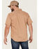 Image #4 - Brixton Men's Mojave Charter Solid Utility Button Down Western Shirt , Tan, hi-res
