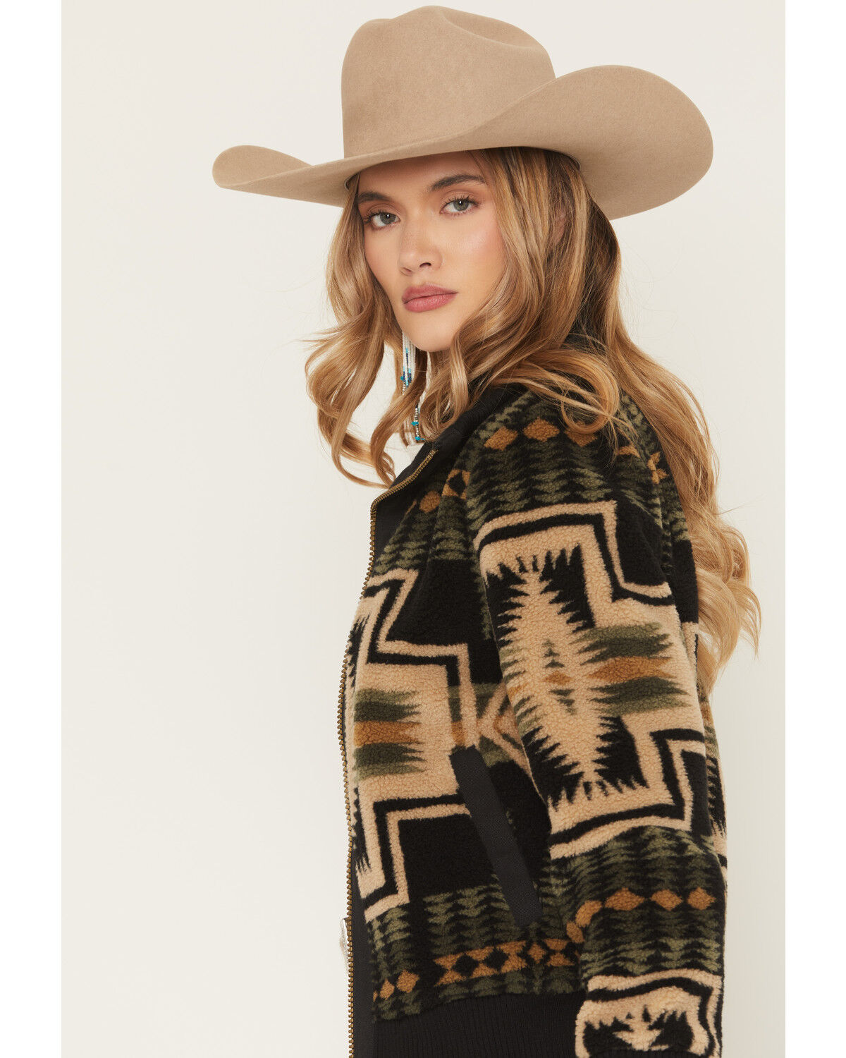 Image #2 - Pendleton Women's Foxglove Jacket, Green, hi-res