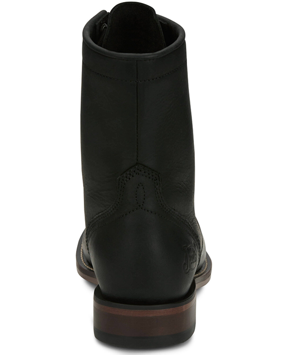Image #5 - Justin Women's McKean Lace-Up Boots - Round Toe, Black, hi-res